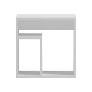 Double side table, white, 40x35x40 cm