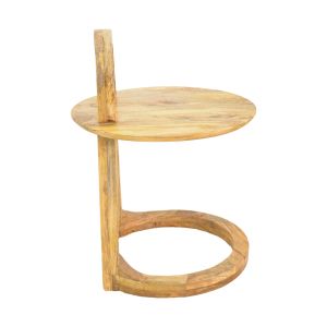 Side table Kallos solid mango wood in natural shade 45x45x60cm
