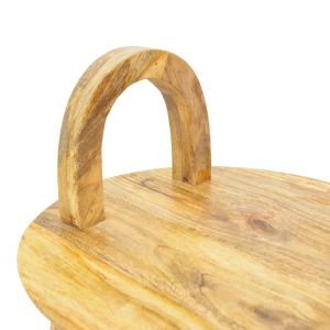 Side table Kallos solid mango wood in natural shade 45x45x60cm