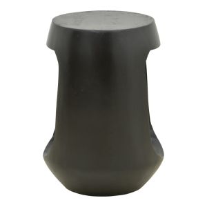 Lenora side table, solid mango wood, black, D33x45 cm