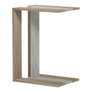 Side table Muju sonoma - beige marble look 30x40x55cm