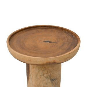 Помощна маса Tobola от суарово дърво в естествен цвят D50x55см