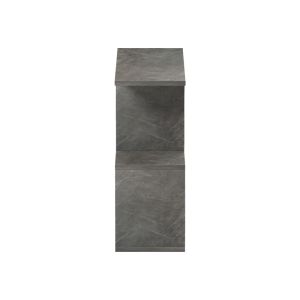 Помощна маса-етажерка Wesmol, антрацит, мраморен вид, 50x20x50 см