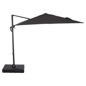 Professional umbrella 2.7X2.7M with water base Javante HM10857.01 gray aluminum and cyanur
