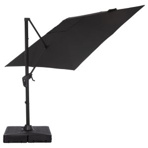 Professional umbrella 2.7X2.7M with water base Javante HM10857.01 gray aluminum and cyanur