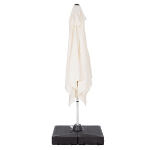 Professional umbrella 2.7X2.7M with water base Javante HM10857.02 white aluminum with shade