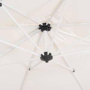 Professional umbrella 2.7X2.7M with water base Javante HM10857.02 white aluminum with shade