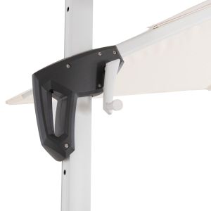 Professional umbrella 2.7X2.7M with water base Javante HM10857.02 white aluminum with shade