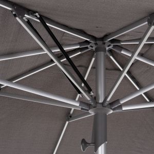 Professional umbrella 3X3M Gladell HM6604.01 gray acrylic - anodized aluminum