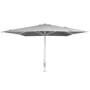 Professional umbrella 4X4X3.55M Gladell HM6605.01 anodized aluminum -- acrylic shade in gray