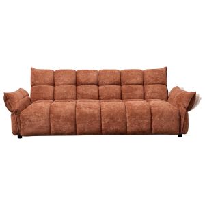 Разтегащ диван Melu HM3314.04 теракотов плат - седалка с джобни пружини 240-250X90X85ВСМ.