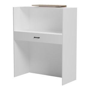 Рецепция Zowel с LED бяло - sonoma 90x40x110см