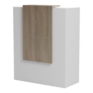 Рецепция Zowel с LED бяло - sonoma 90x40x110см
