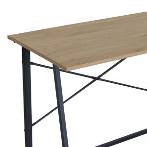 Сгъваемо бюро Siklo, дъб - черен метал, 100x46x75.5 см