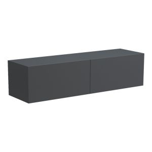 Стенен ТВ шкаф с LED Rival антрацит 120x35x30см