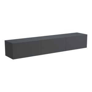 Стенен ТВ шкаф с LED Rival антрацит 180x35x30см