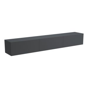 Стенен ТВ шкаф с LED Rival антрацит 210x35x30см
