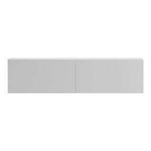 Стенен ТВ шкаф с LED Rival бял 120x35x30см