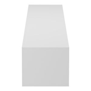 Стенен ТВ шкаф с LED Rival бял 210x35x30см