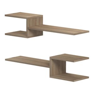 Стенни рафтове Sumpa 2 бр. Sonoma 65x20x18 см