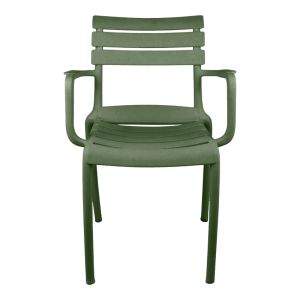 Almea chair, PP, olive green, 58x56x82cm