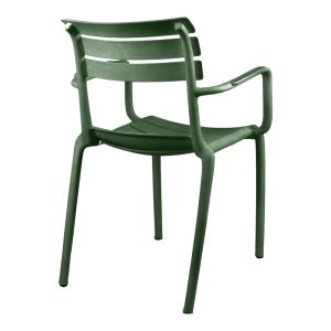 Almea chair, PP, olive green, 58x56x82cm
