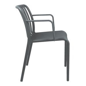 Chair Zoi pp in anthracite 55.5x57.5x79cm