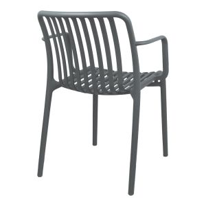 Chair Zoi pp in anthracite 55.5x57.5x79cm