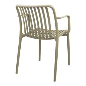 Zoi pp chair in cappuccino 55.5x57.5x79cm