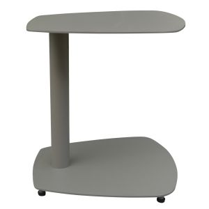 Странична маса за шезлонг HM6563.03, алуминий в светло сиво (taupe) 40X39X42HСМ.