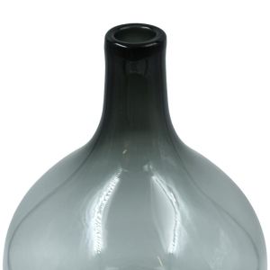 Glass decorative carafe FL2538 transparent gray color 28X38CM