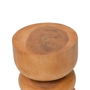 Табуретка Estelle от суарово дърво в естествен цвят, размери 30x45 см