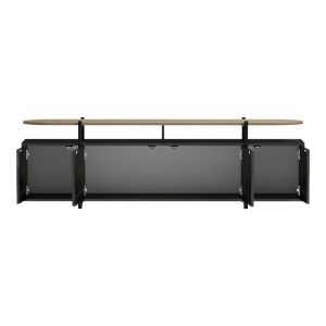 ТВ шкаф Medousa Sonoma с черно мраморно покритие 160x35.5x50см