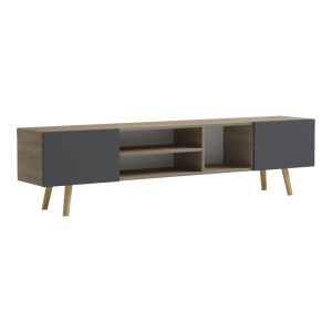 ТВ шкаф Osclo sonoma-антрацит 160x30x53.5см