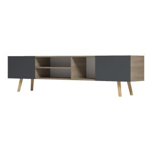 ТВ шкаф Osclo sonoma-антрацит 160x30x53.5см