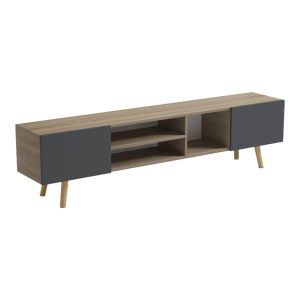 ТВ шкаф Osclo sonoma-антрацит 160x30x53.5см