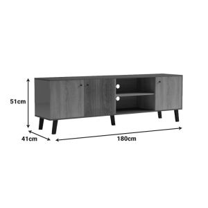 ТВ шкаф Tuscany sonoma-antracit 180x41x51см