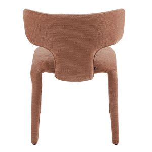 DINING CHAIR BIEN HM18361.03 TERRACOTTA LINEN FABRIC 49.5X55.5X76CM.