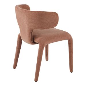 DINING CHAIR BIEN HM18361.03 TERRACOTTA LINEN FABRIC 49.5X55.5X76CM.
