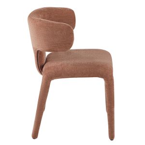 DINING CHAIR BIEN HM18361.03 TERRACOTTA LINEN FABRIC 49.5X55.5X76CM.