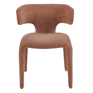 DINING CHAIR BIEN HM18361.03 TERRACOTTA LINEN FABRIC 49.5X55.5X76CM.