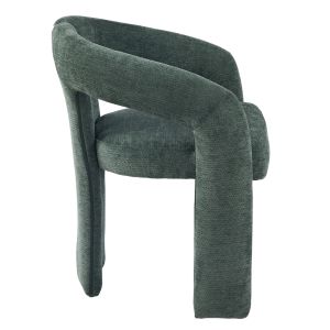 DINING CHAIR HM18362.04 GREEN LINEN FABRIC 64X50X76.5CM.