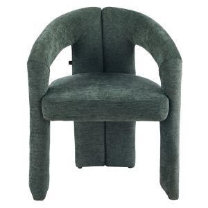 DINING CHAIR HM18362.04 GREEN LINEN FABRIC 64X50X76.5CM.