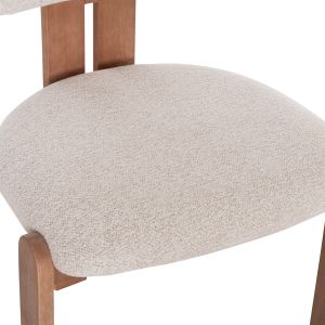 Dining chair Karvo HM18252.01 fabric color beige - beech wood 57X50X79ВСМ.