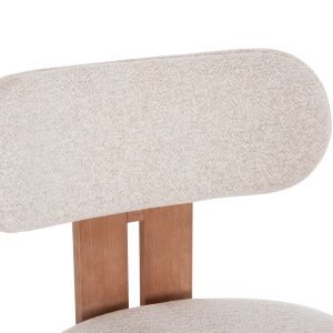 Dining chair Karvo HM18252.01 fabric color beige - beech wood 57X50X79ВСМ.