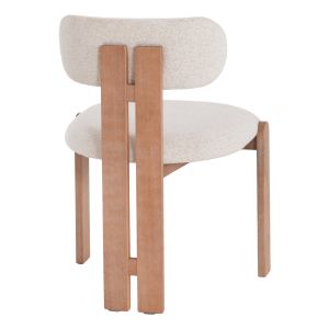 Dining chair Karvo HM18252.01 fabric color beige - beech wood 57X50X79ВСМ.
