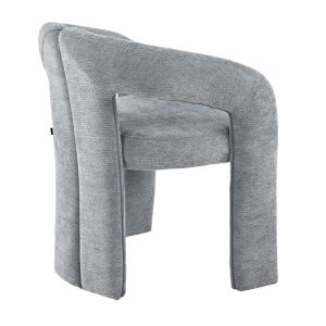 DINING CHAIR NEZA HM18362.01 LIGHT GREY LINEN FABRIC 64X50X76.5CM.