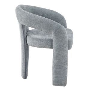 DINING CHAIR NEZA HM18362.01 LIGHT GREY LINEN FABRIC 64X50X76.5CM.
