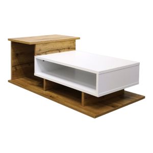 Холна маса Nuvele sonoma - бял цвят 90x50x35см
