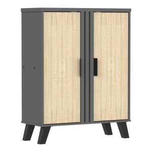 Шкаф за обувки Shoby сонома-антрацит 70.5x30x91см